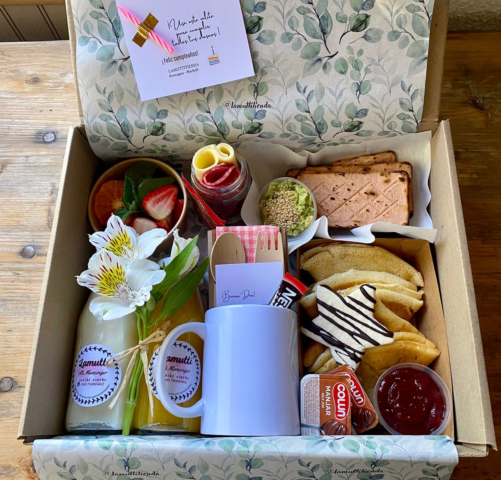 DESAYUNO NOTRO,PANQUEQUES SUREÑOS SIN GLUTEN Rancagua, Machalí y alrededores - ¡Tu regalo especial está aquí ! DESAYUNO NOTRO,PANQUEQUES SUREÑOS SIN GLUTEN - Imagen 5